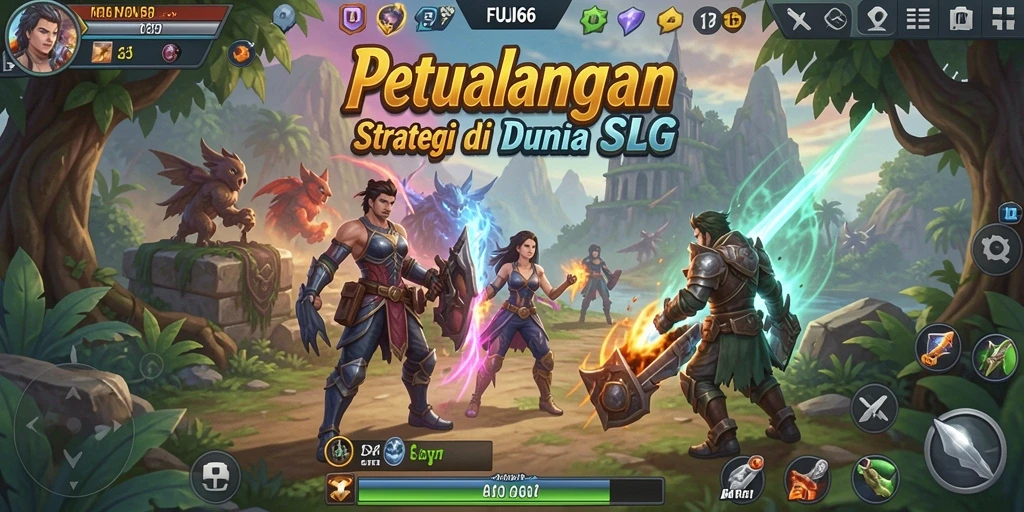 Tangkapan layar gameplay FUJI66 yang menunjukkan aksi pertempuran strategis.