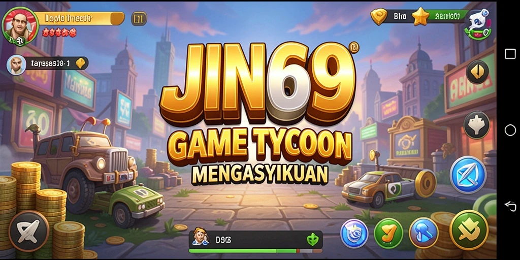 Screenshot utama JIN69 menunjukkan keseruan gameplay Tycoon yang mendebarkan.