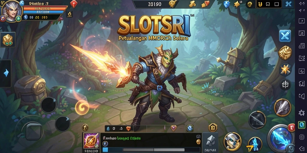 Tampilan gameplay SLOTSRI yang menakjubkan dalam pertempuran MMORPG.